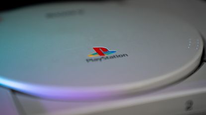 Original PlayStation console (close-up)