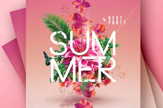 Flyer templates: Summer party template