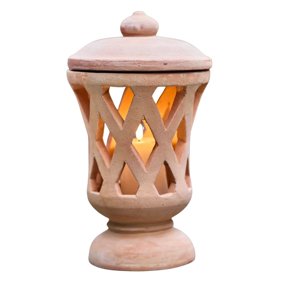 Terracotta Pedestal Lantern