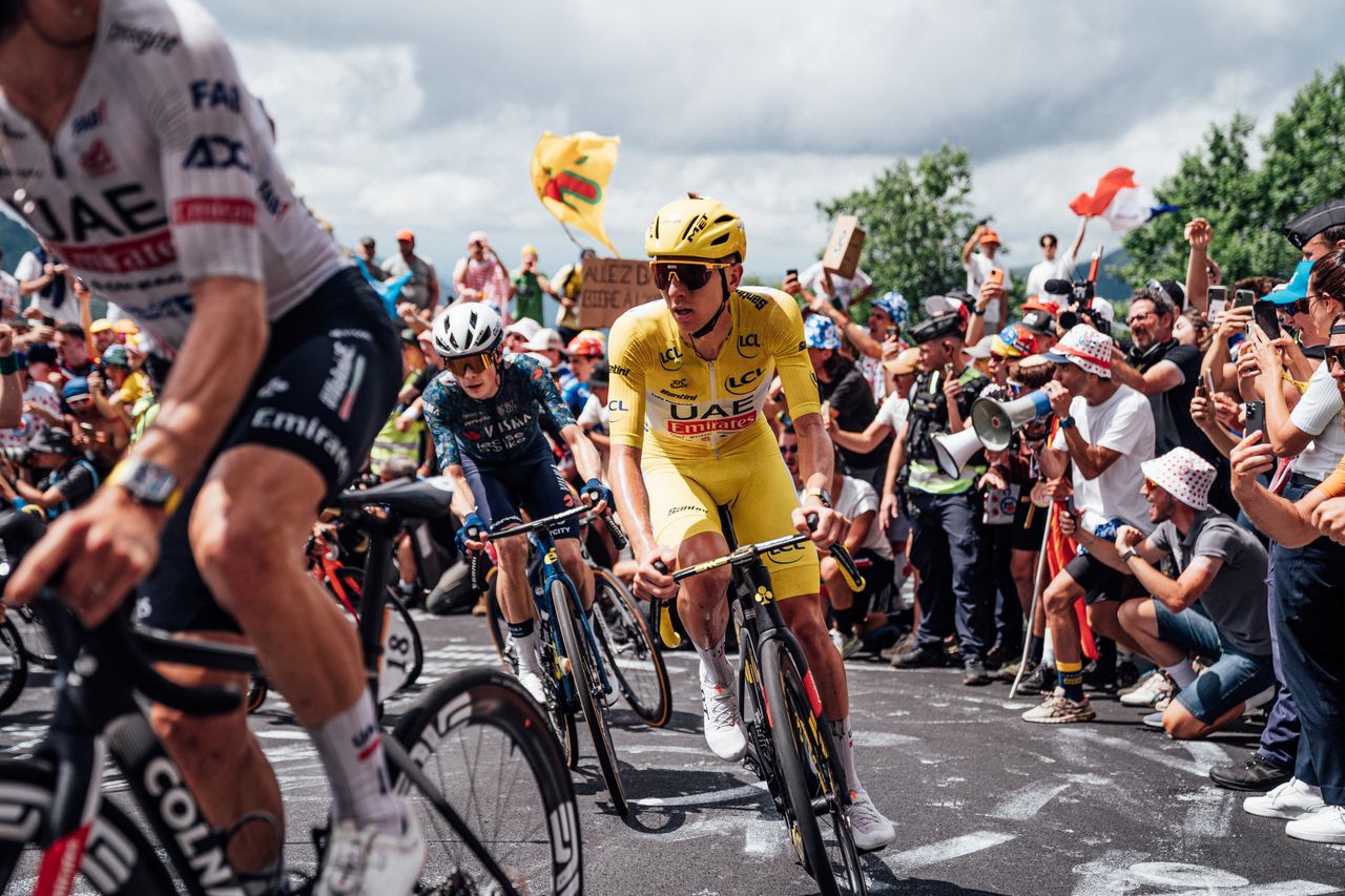 Tadej Pogačar at the 2024 Tour de France