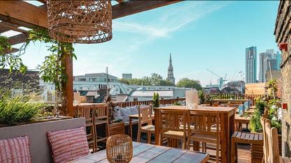 A picture of TT Liquor, one of the best rooftop bars in London