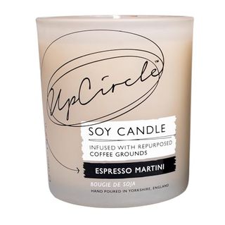 Upcircle Espresso Martini Candle 180ml - Made From Soy Wax + Arabica Coffee Grounds - Sustainably Sourced, Hand Poured + 100% Vegan