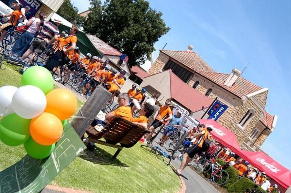 Riders cool down
