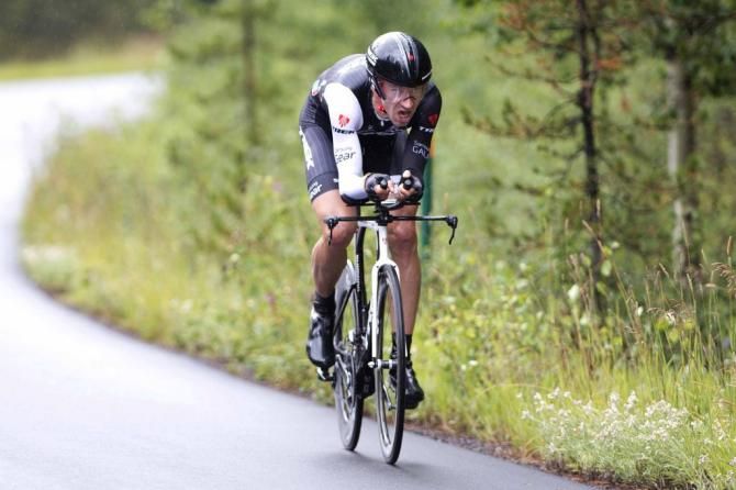 Jens Voigt (Trek) giving it his all as usual