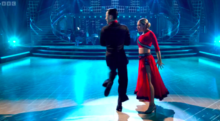 Molly Rainford and Carlos Gu dance a tango