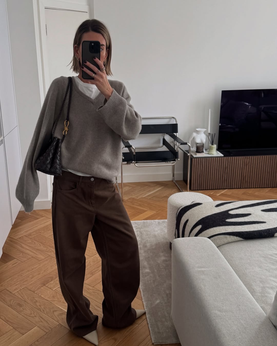 chocolate brown jeans trend