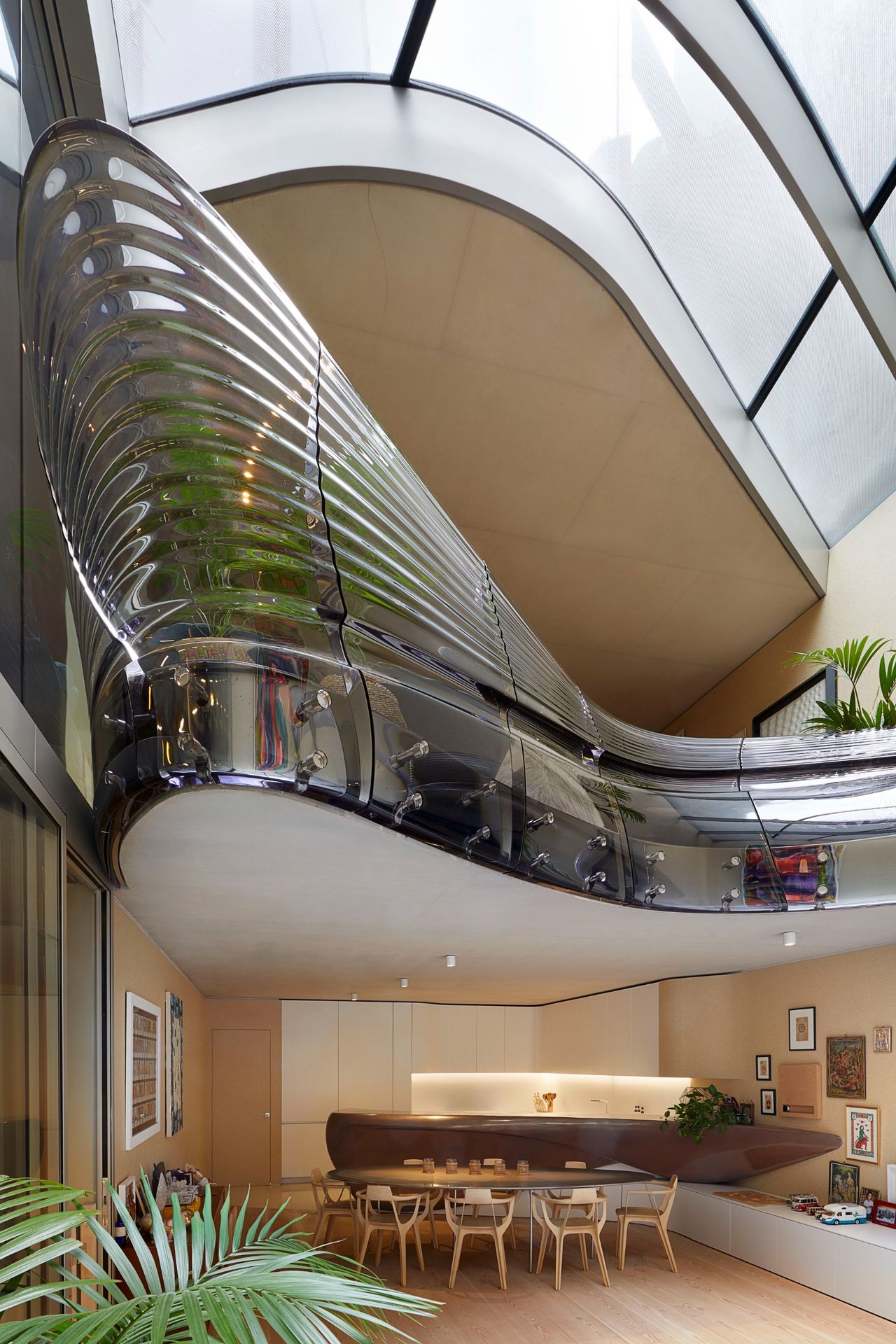 Atrium views from the lower ground floor