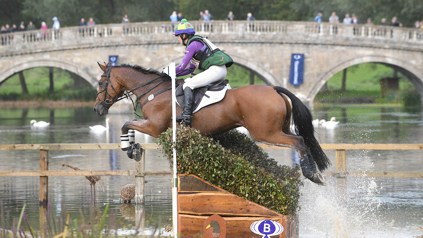 Emily Philp (GBR) riding CAMEMBERT during the cross country phase of the CCI*** during the Ssangyong Blenheim Palace International Horse Trials near Oxford in Oxfordshire, UK between 16th September 2017