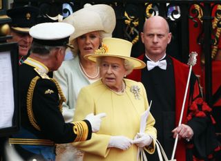 Queen's criticism - The Queen at Kate Middleton and Prince William's wedding