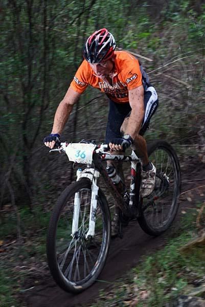 John Blankenstein on his way to second place in solo men