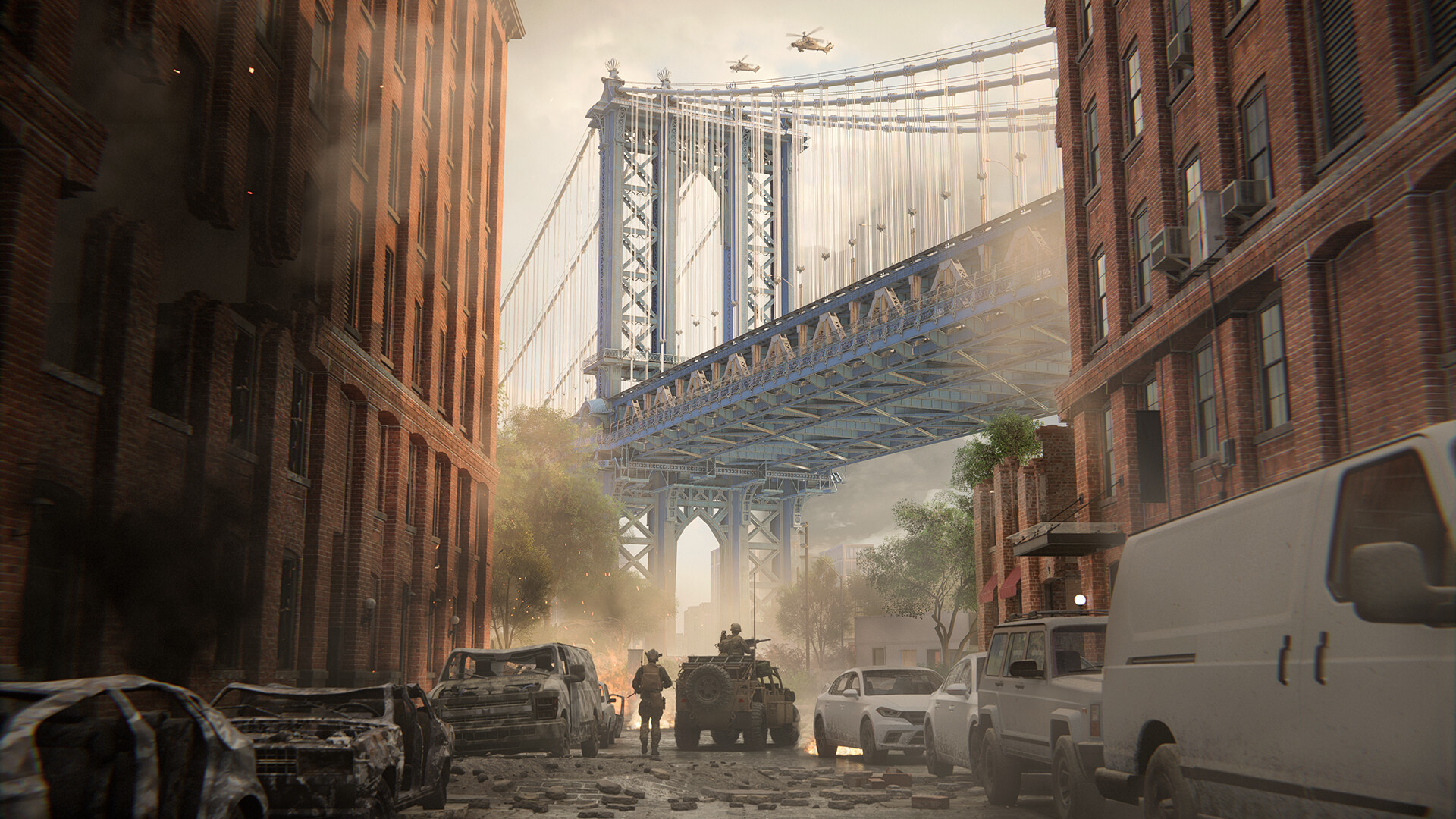 An official cinematic screenshot of Battlefield 6.