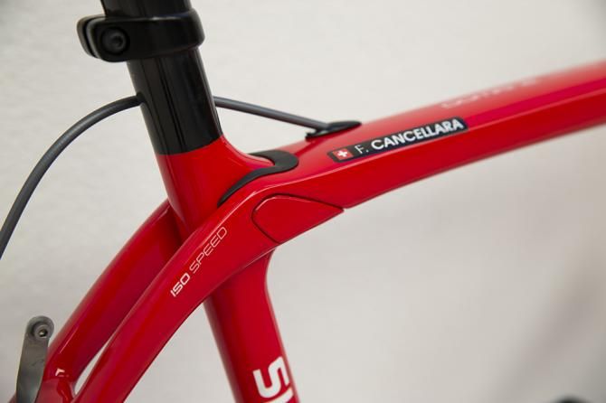 The Domane 6 Series bike that Fabian Cancellara is currently using at Trek Factory Racing's pre-season camp