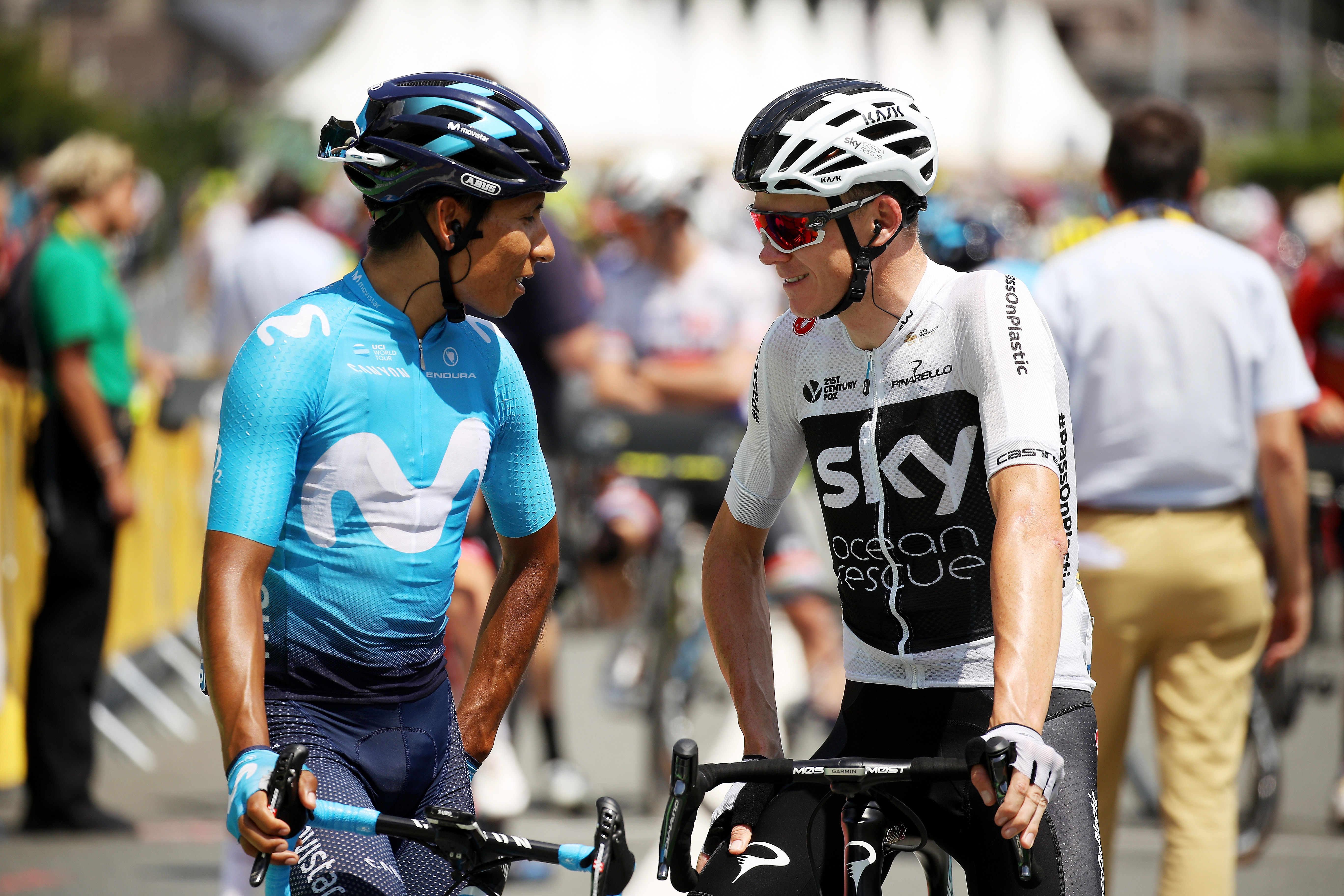 Nairo Quintana and Chris Froome