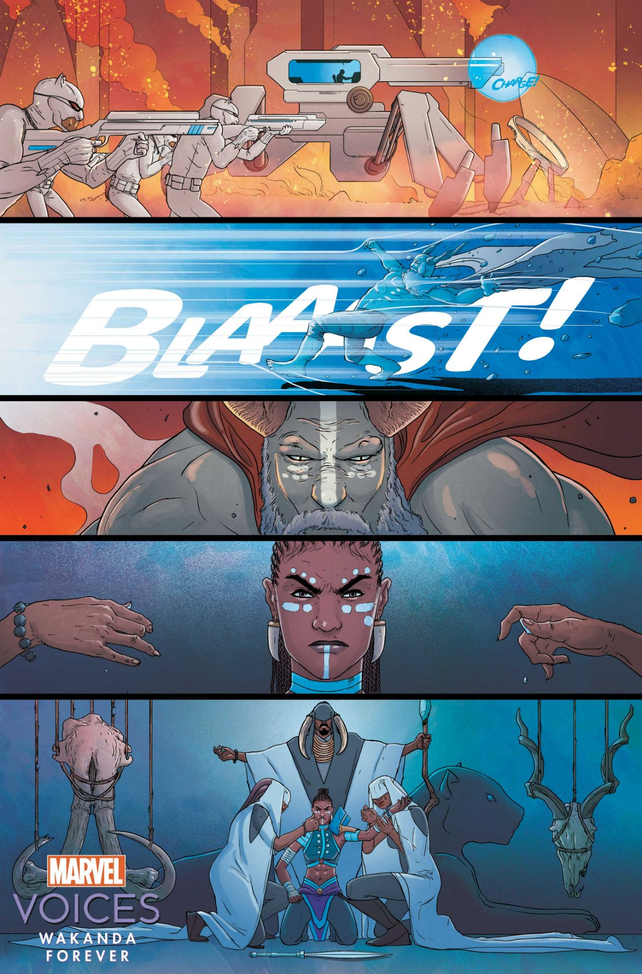 Marvel's Voices: Wakanda Forever #1 art