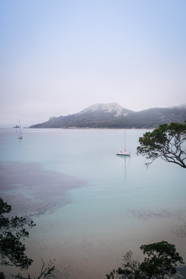 View from the island of Porquerolles