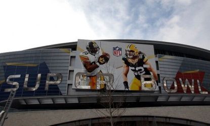 Cowboys Stadium in North Texas is expected to hold 105,000 people during this Sunday's Super Bowl.