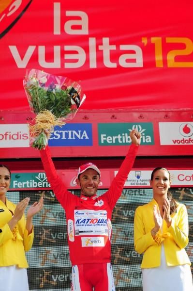 Joaquim Rodriguez (Katusha) in the Vuelta lead after stage 9 in Barcelona