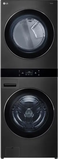 LG Front Load Wash Tower with Steam and Center Control