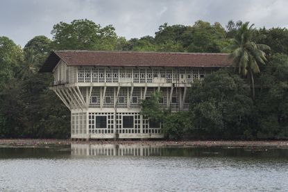Geoffrey Bawa building, on show at the Vitra Design Museum