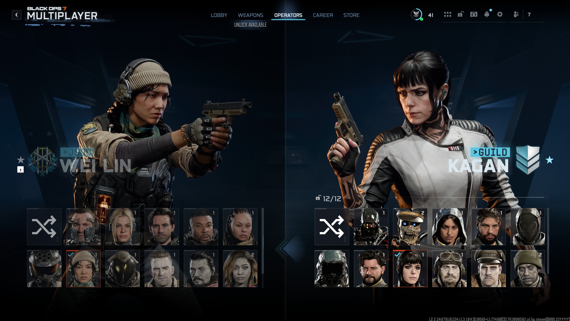 Black Ops 7 operators.