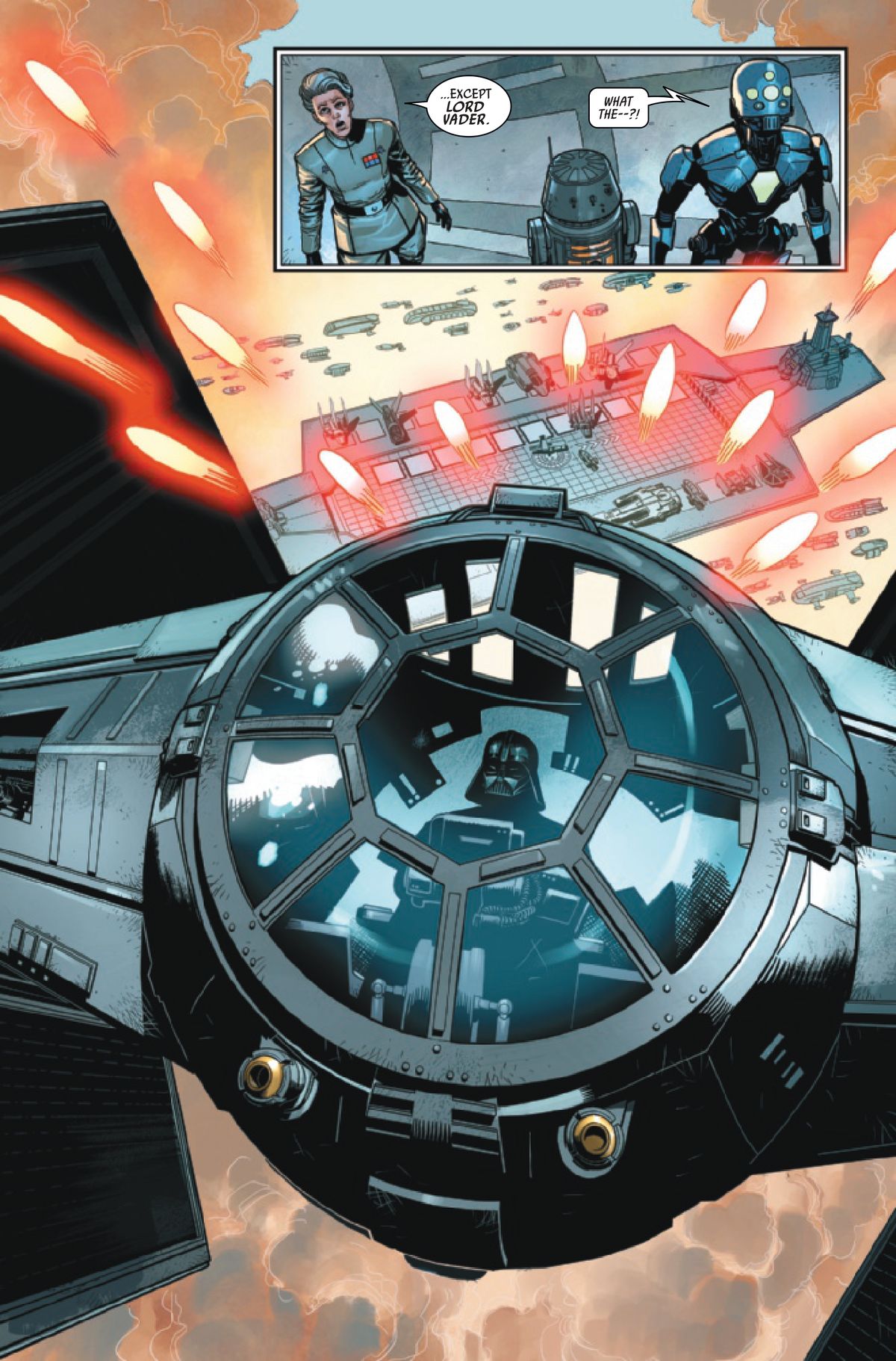Pages from Star Wars: Darth Vader #40.