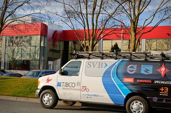 Team TIBCO visits Specialized Bicycles