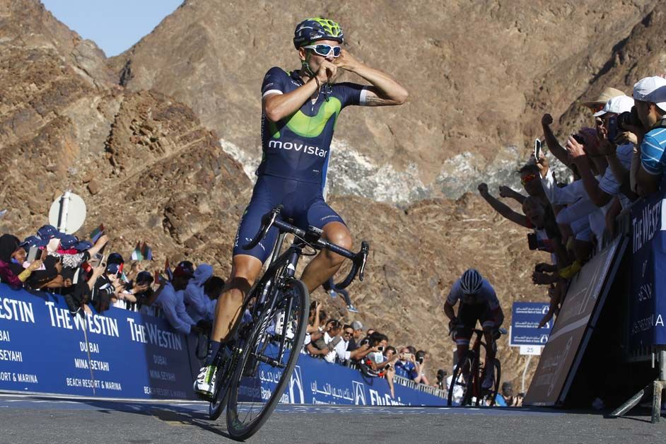 Juan Jose Lobato's victory salute was in honour of his baby and his team