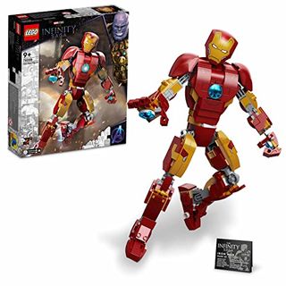 Lego Marvel Iron Man Figure 76206 Building Kit; Realistic Model for Play and Display Based on Iron Man From Marvel Studios’ Avengers: Age of Ultron; Collectible Gift for Kids Aged 9+ (381 Pieces)