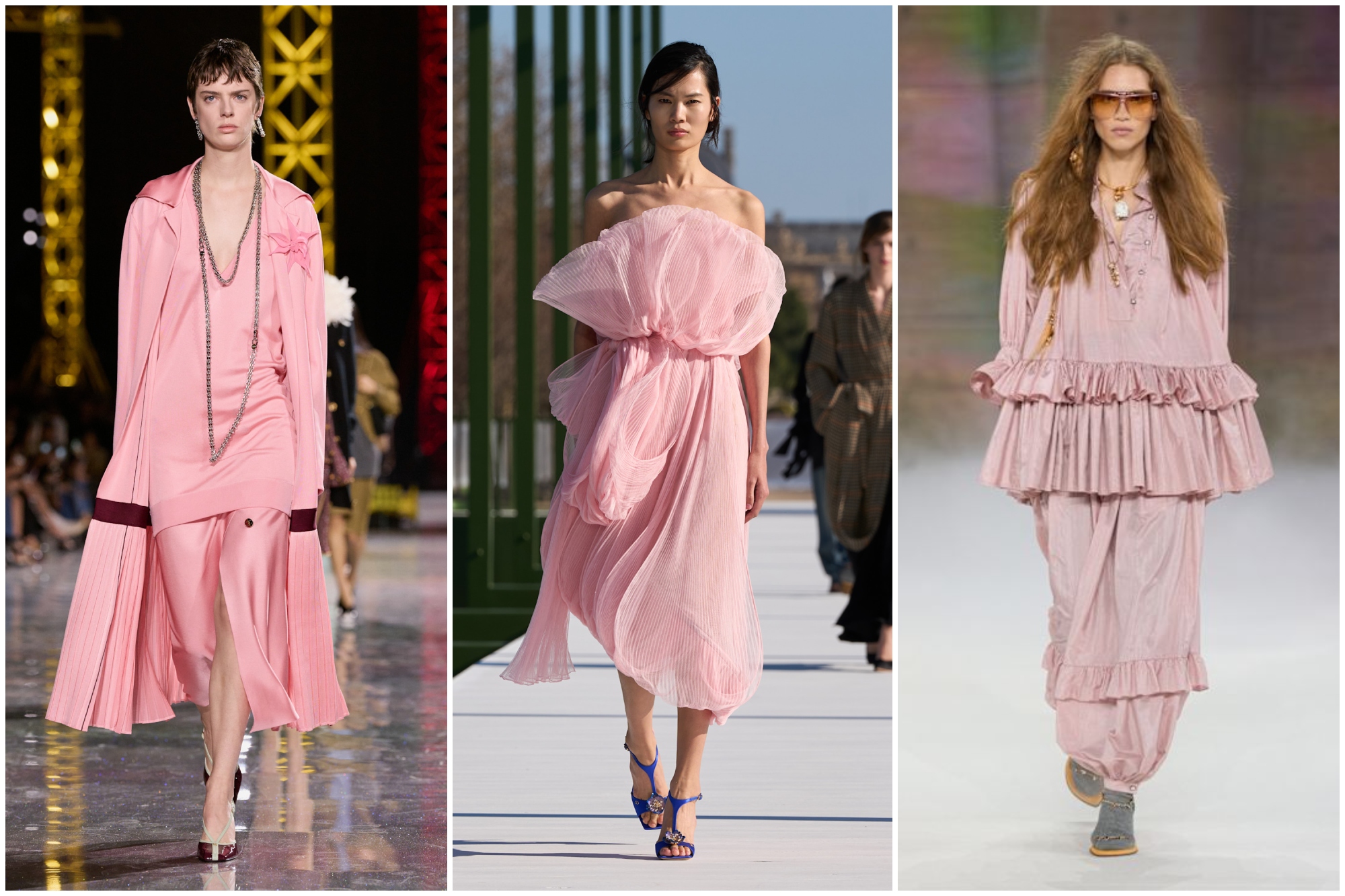 bubblegum pink on the fall 2026 runways of chanel, dior, and chloe