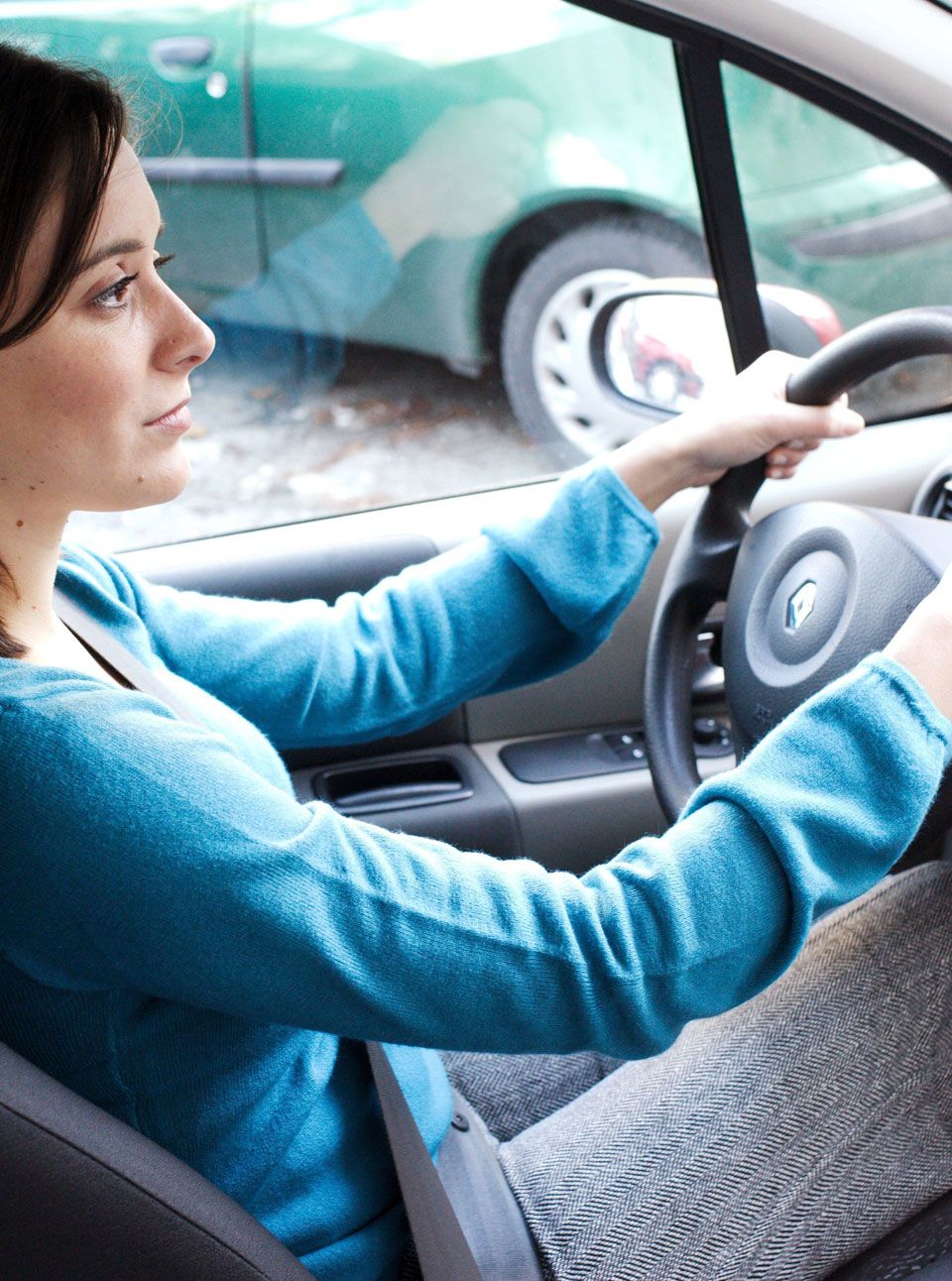 Woman driving