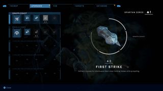Halo Infinite campaign equipment item upgrades grappleshot