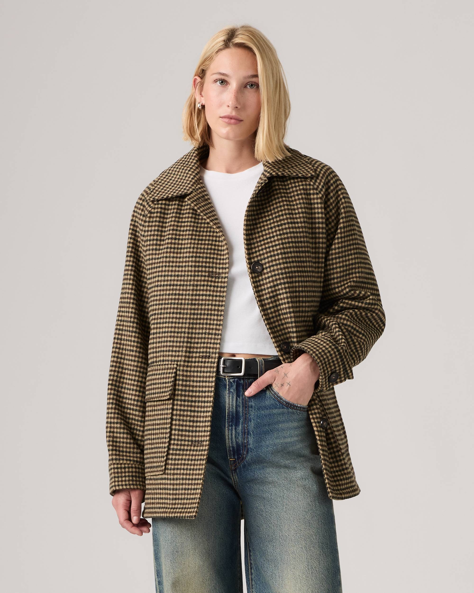 levi, Raglan Shacket