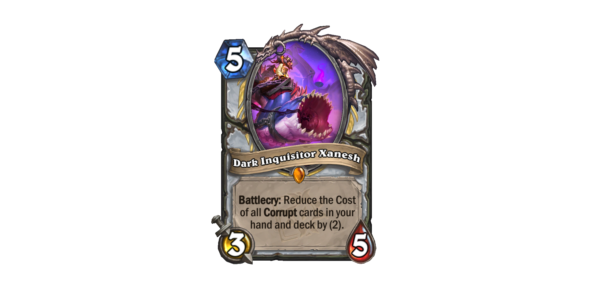 A card from the Darkmoon Races mini-set
