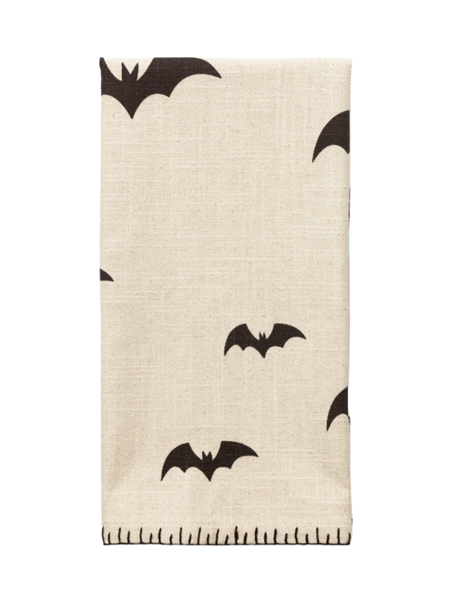 Halloween Bats Tea Towel