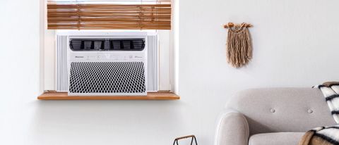 Hisense smart window air conditioner in window