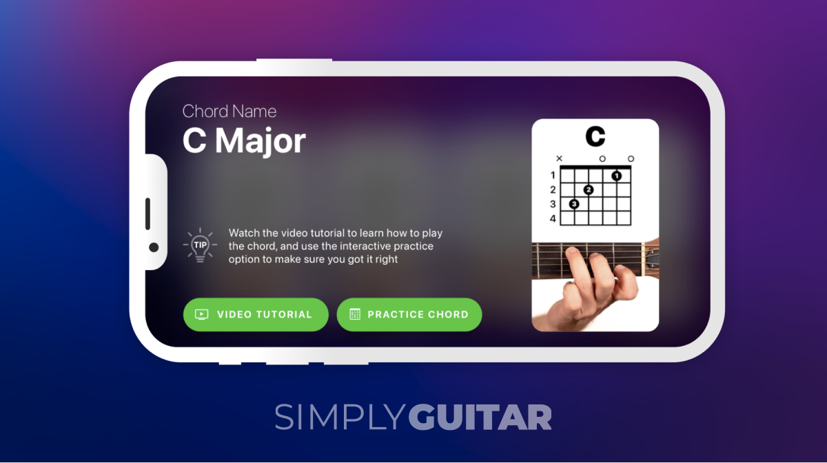 Simply Guitar app screen grabs