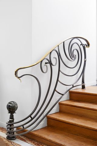 The ornamental banister rails