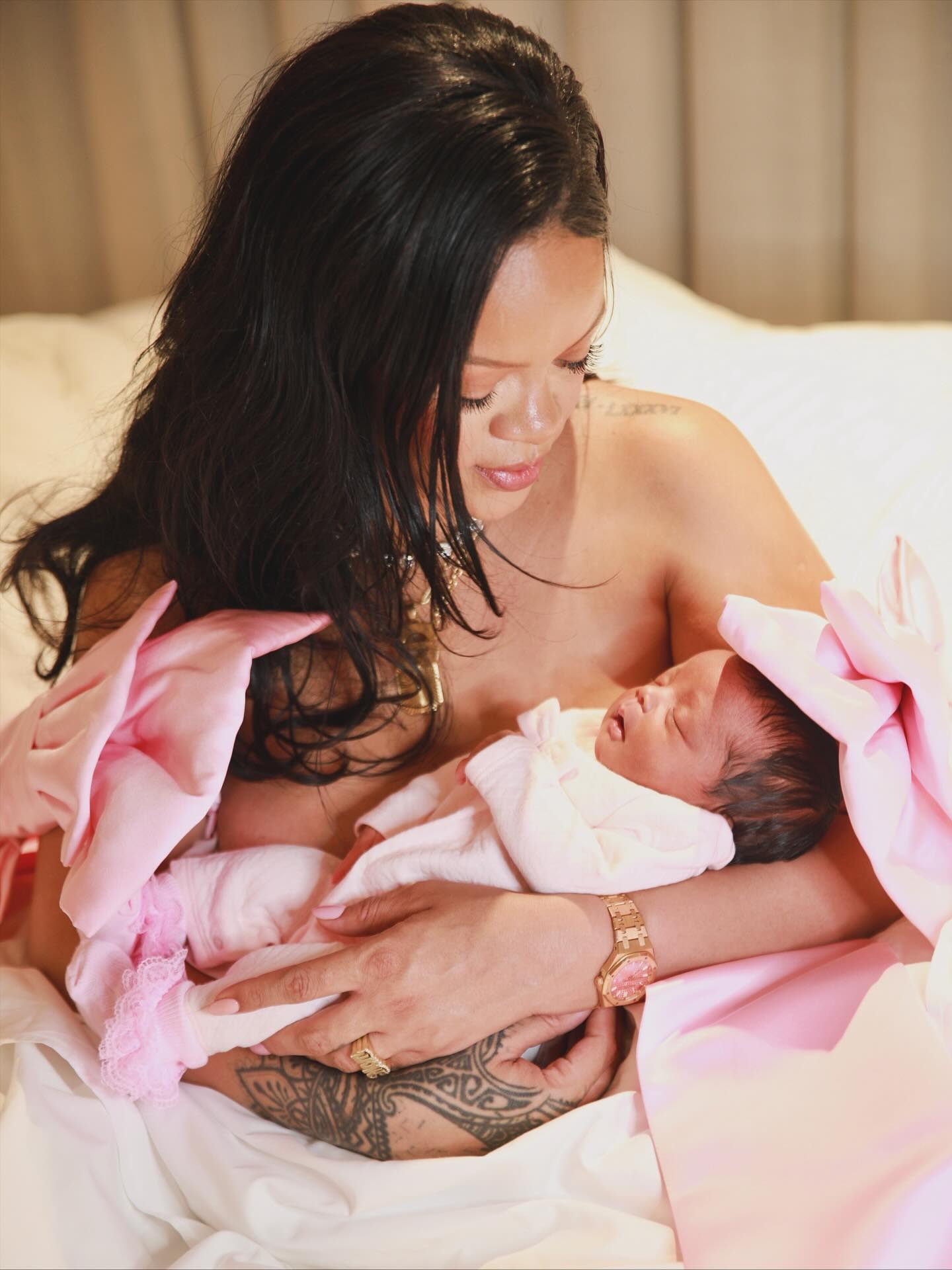 Rihanna wears an Audemars Piguet watch to give birth to her third child, Rocki
