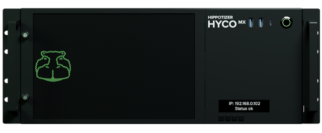 The Hyco MX is Green Hippo&rsquo;s flagship media server, engineered for the most demanding high-performance video workflows. 