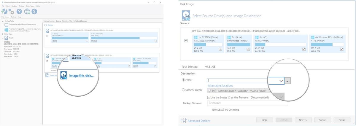 How to use Macrium Reflect to create an image of your PC hard drive ...