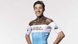 Larry Warbasse proudly shows off his AG2R-La Mondiale jersey