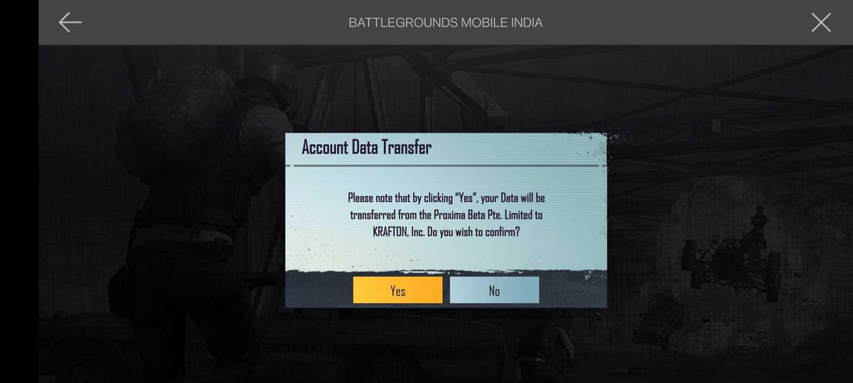 Battlegrounds Mobile India account transfer