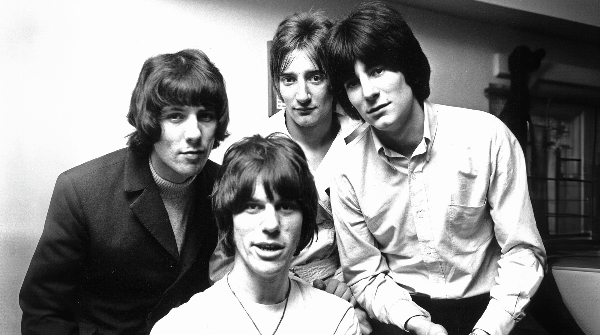 Jeff Beck Group, 1967: Aynsley Dunbar, Jeff Beck, Rod Stewart and Ron Wood