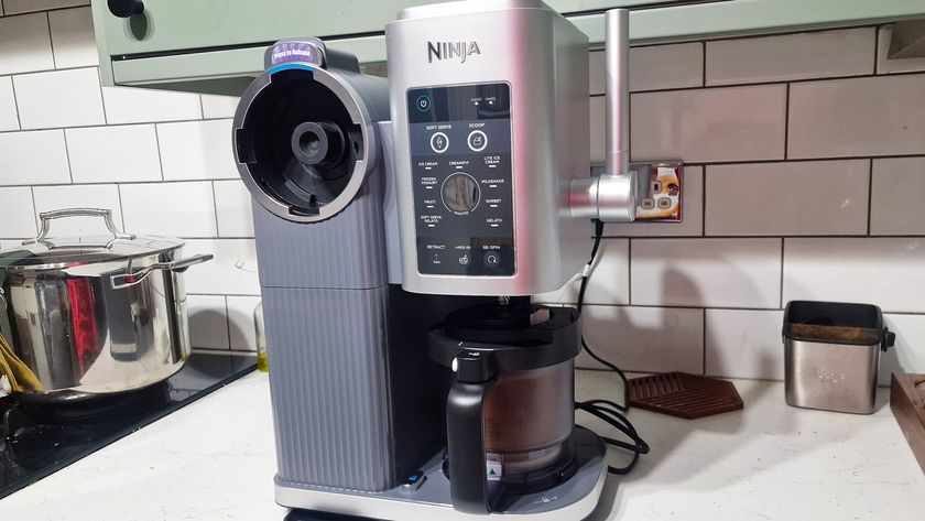 Ninja Swirl by Creami making protein vanilla ice cream