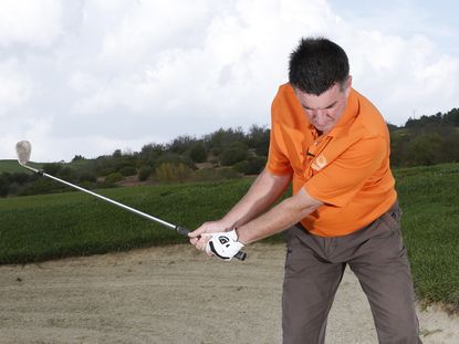 long bunker shot technique