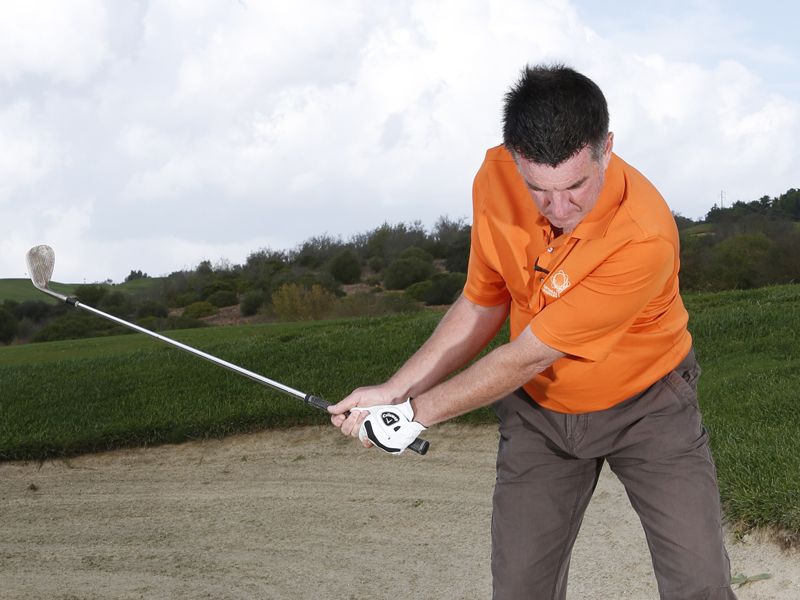 long bunker shot technique