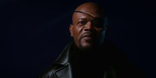Samuel L. Jackson as Nick Fury in Iron Man post-credit scene