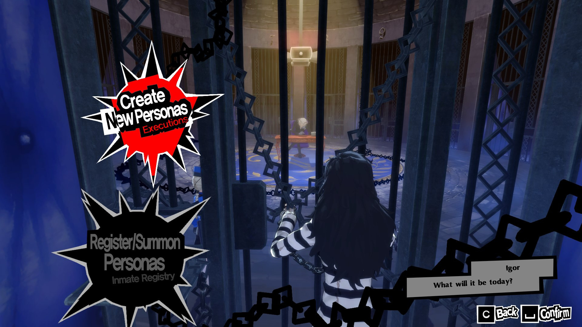 Imagem modificada de Persona 5 Royal para que o protagonista Joker seja feminino