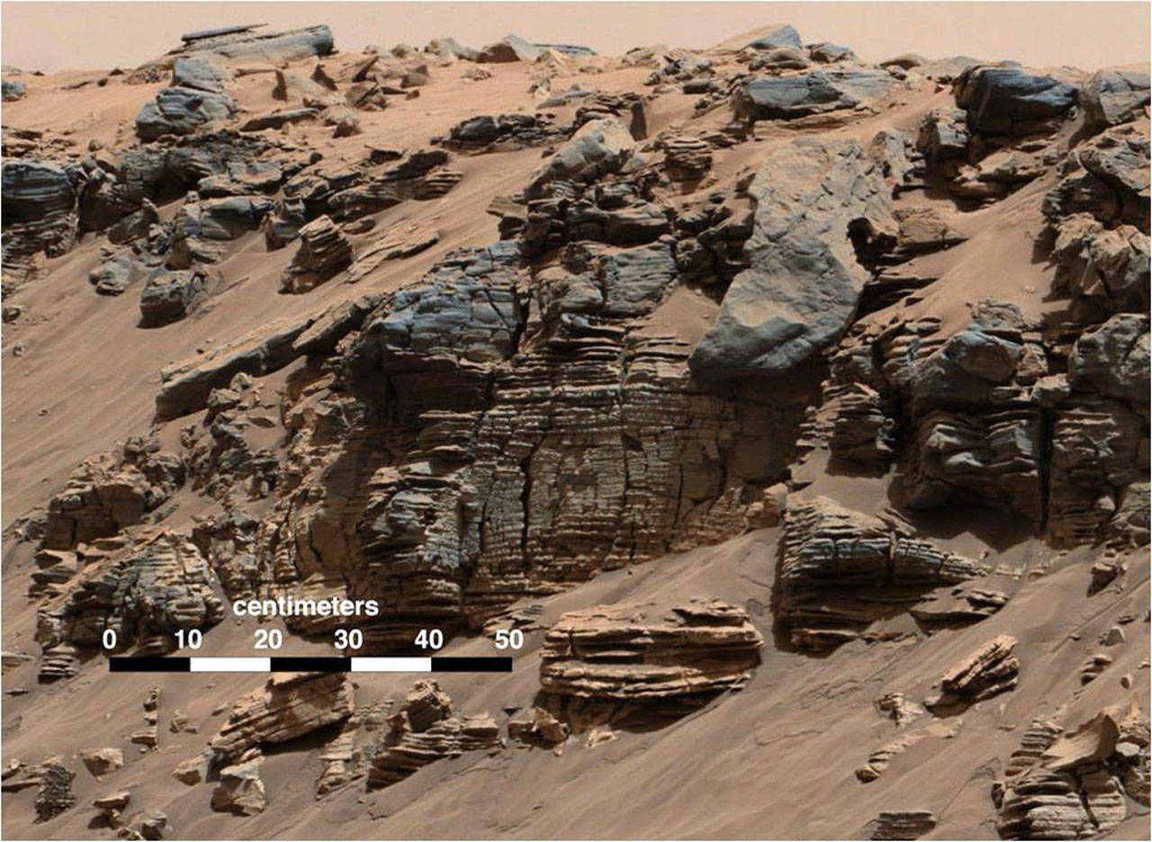 &#039;Hidden&#039; Valley in Gale Crater on Mars