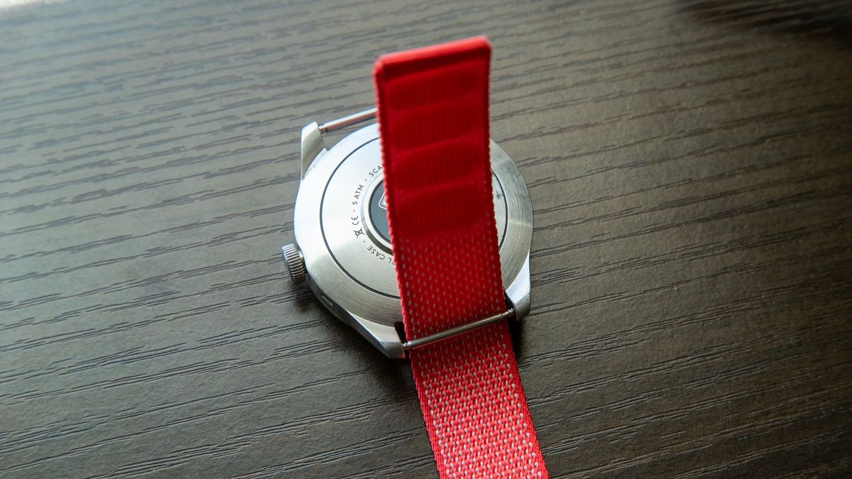A Fitbit Air band on a watch